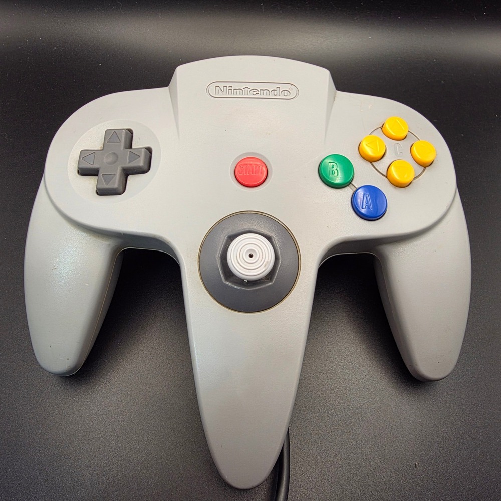 Nintendo N64 Controller Grey Good Condition GameCube Style Stick Mod NUS-005